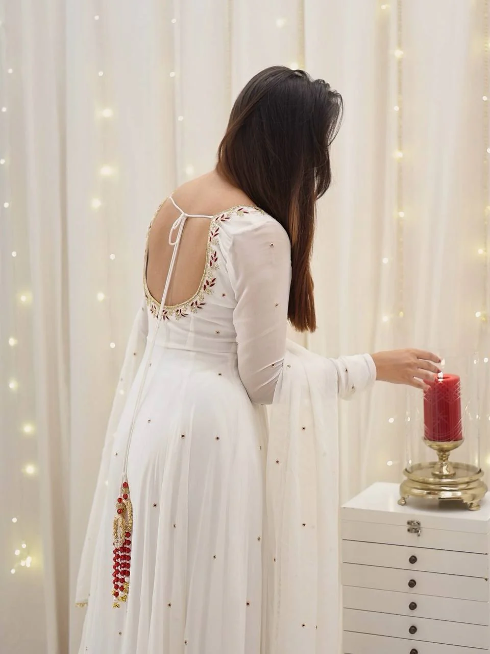A Captivating Journey of Self-Discovery in a Timeless White Dress - Image 5