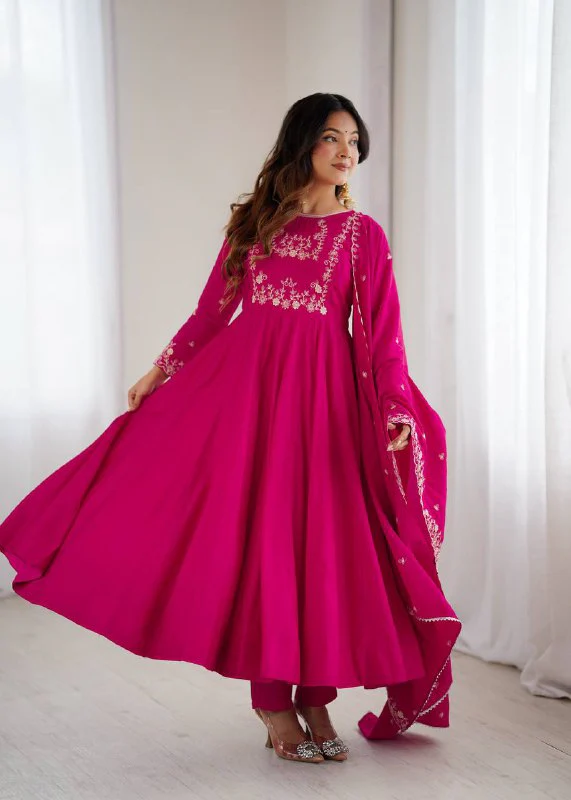 Radiant Elegance in Vibrant Pink